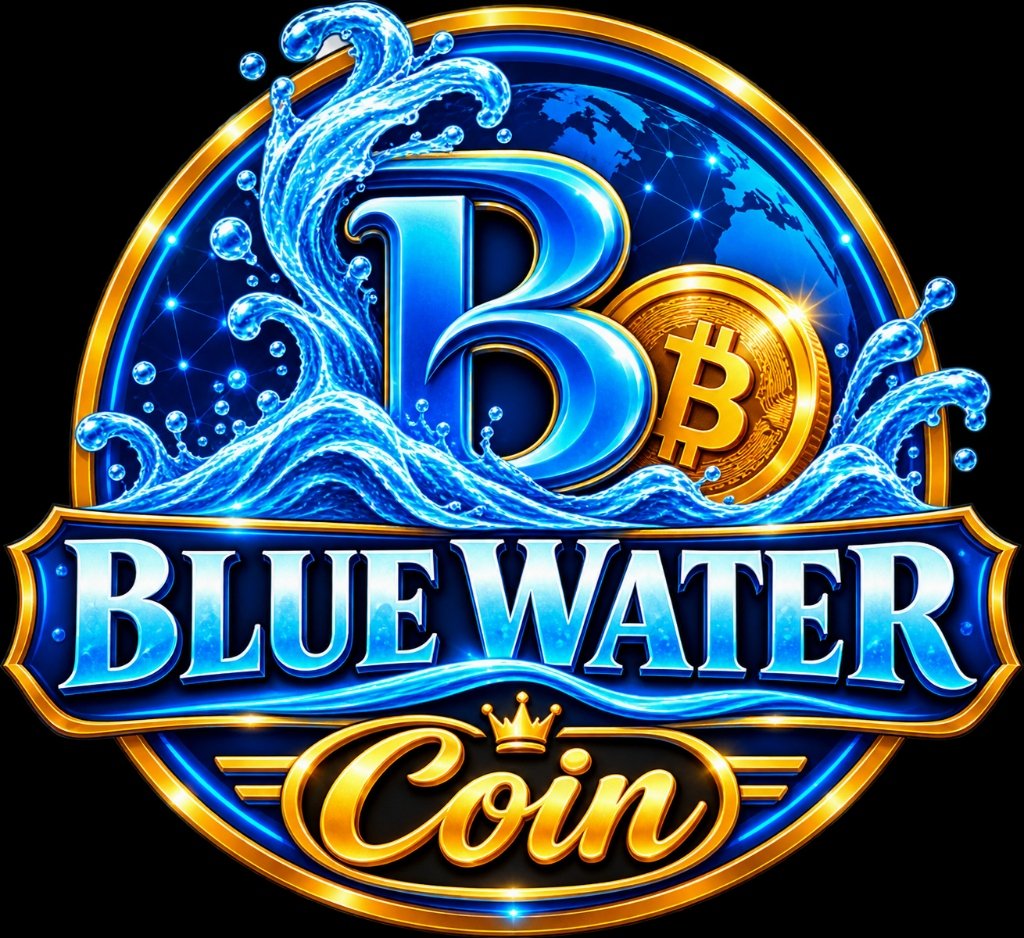 Blue Water Coin Logo